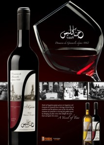 Ayam wine, red (press ad and event visuals)