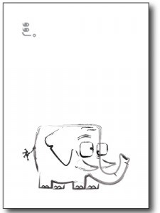 sahar malek happy paper people Zoo Collection© Elephant, front