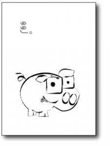 sahar malek happy paper people Zoo Collection©, Pig