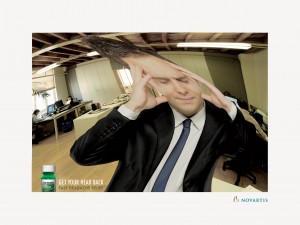 EXCEDRIN sahar malek novartis print